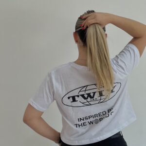Remera Crop TWIY 003 Blanca