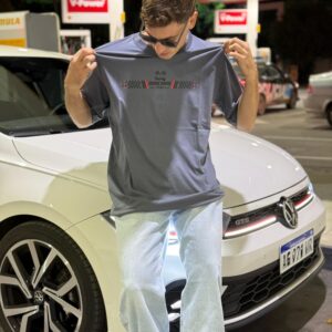 Remera Racing Team Gris Oscuro